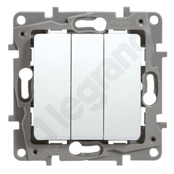 ŁACZNIK POTRÓJNY 10AX BIAŁY NILOE2 - 764503 - LEGRAND