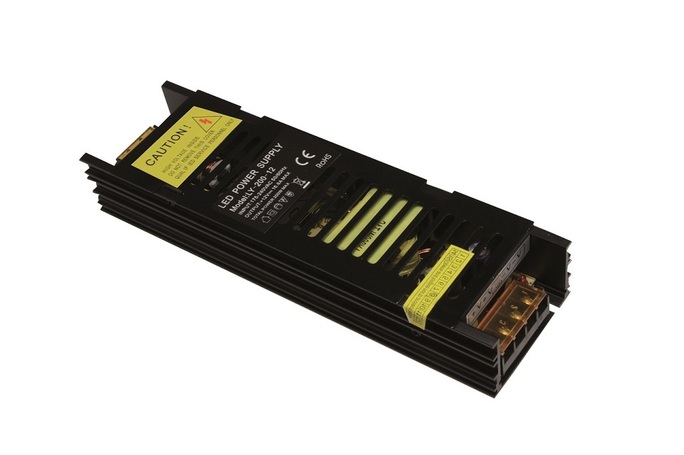 ZASILACZ LED MODUŁOWY 150W IP20 12V 12,5A LONG BLACK. - 921437 - POLTRONIC