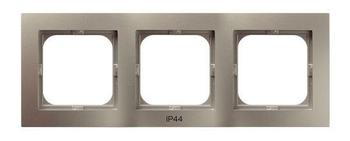 RAMKA POTRÓJNA DO ŁĄCZNIKÓW IP44 SATYNA LIGHT AS. - RH-3G/45 - OSPEL