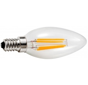 ŹRÓDŁO LED FILAMENT ŚWIECOWA 4W E14 470LM C35 2700K 25000H. - LED-2722 - HELIOS żarówki