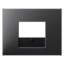 ELEMENT CENTRALNY DO GNIAZDA TAE I GŁOSNIKOWEGO ANTRACYT MAT LAKIEROWANY K.1 - 10357006 - HAGER - BERKER