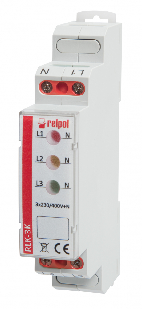 LAMPKA LED SYGNALIZACYJNA POTRÓJNA KOLOROWA  ZASILANIE 230V RLK-3K - 863028 - RELPOL