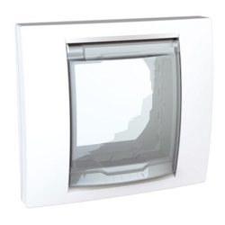 RAMKA POJEDYNCZA IP44 BIEL POLARNA UNICA PLUS  - MGU61.002.18 - SCHNEIDER ELECTRIC