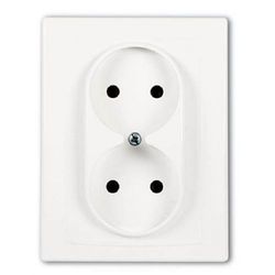 GNIAZDO PODWÓJNE BIAŁE ANYA - AYA9800121 - SCHNEIDER ELECTRIC