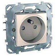 GNIAZDO POJEDYNCZE Z UZIEMIENIEM Z PRZESŁONAMI PIASKOWY UNICA PLUS&WIRELESS - MGU50.039.25Z - SCHNEIDER ELECTRIC