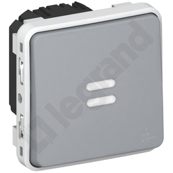 ŁĄCZNIK CZASOWY PODŚWIETLANY SZARY 230V~ PLEXO55  - 069504 - LEGRAND