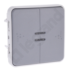 ŁĄCZNIK SCHODOWY PODÓWJNY PODŚWIETLANYCH 10AX-250V~ PLEXO55  - 069526 - LEGRAND