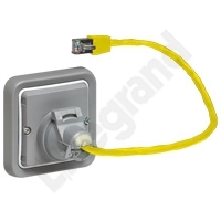 ADAPTER GNIAZDA RJ45 ZAPEWNIAJĄCY SZCZELNOŚĆ IP44 PLEXO55  - 069581 - LEGRAND