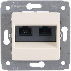 GNIAZDO TELEFONICZNE 2XRJ11 KREM CARIVA  - 773739 - LEGRAND
