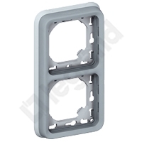 UCHWYT PODWÓJNY PIONOWY DO INSTALACJI PODTYNKOWEJ SZARY PLEXO55  - 069685 - LEGRAND