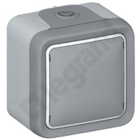 WYJŚCIE KABLOWE SZARE KOMPLET PLEXO55  - 069745 - LEGRAND