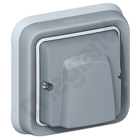 WYJŚCIE KABLOWE Z DŁAWIKIEM SZARE PLEXO55  - 069848 - LEGRAND
