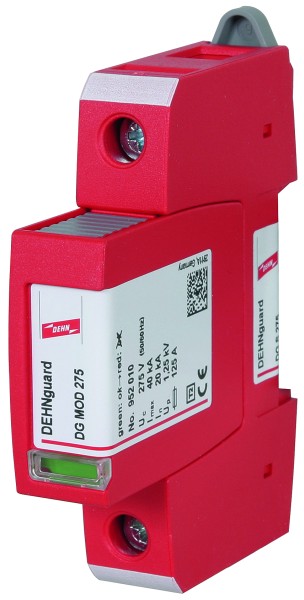 OCHRONNIK P-PRZEPIĘCIOWY 1P C 40KA 1KV DEHNGUARD T TYP 275 - 952070 - DEHN