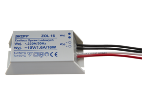 ZASILACZ LED 16W 10V IP20 DC ZOL16 - ZL-016-C-1-1-ML-PL-01 - SKOFF