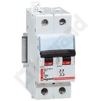 WYŁĄCZNIK NADPRĄDOWY C 32A 2-POLOWY CHARAKTERYSTYKA C SERII TX3 S 312 - 404208 - LEGRAND