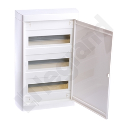 ROZDZIELNIA TWORZYWO 3X12 MODUŁY N/T IP40 LISTWY PRZYŁ N+PE DRZWI BIAŁE NEDBOX - 601238 - LEGRAND