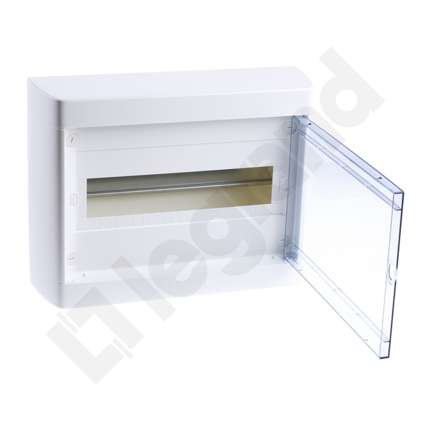 ROZDZIELNIA TWORZYWO 1X12 MODUŁY N/T IP40 LISTWY PRZYŁ N+PE DRZWI PRZEZR NEDBOX - 601246 - LEGRAND