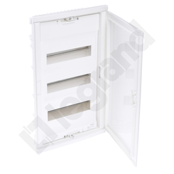 ROZDZIELNIA TWORZYWO 3X12 MODUŁY P/T IP40 LISTWY PRZYŁ N+PE DRZWI BIAŁE RWN - 602413 - LEGRAND