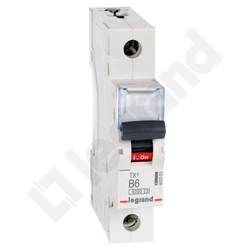 WYŁĄCZNIK NADPRĄDOWY B 6A 1 POLOWY CHARAKTERYSTYKA B S301 - 403353 - LEGRAND