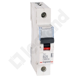 WYŁĄCZNIK NADPRĄDOWY B 25A 1 POLOWY CHARAKTERYSTYKA B S301 - 403359 - LEGRAND