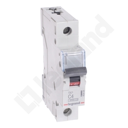 WYŁĄCZNIK NADPRĄDOWY C 4A 1 POLOWY CHARAKTERYSTYKA C S301 - 403429 - LEGRAND