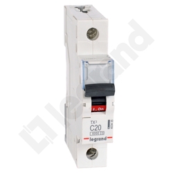 WYŁĄCZNIK NADPRĄDOWY C 20A 1 POLOWY CHARAKTERYSTYKA C S301 - 403435 - LEGRAND