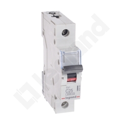 WYŁĄCZNIK NADPRĄDOWY C 25A 1 POLOWY CHARAKTERYSTYKA C S301 - 403436 - LEGRAND