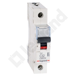 WYŁĄCZNIK NADPRĄDOWY C 32A 1 POLOWY CHARAKTERYSTYKA C S301 - 403437 - LEGRAND