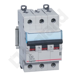 WYŁĄCZNIK NADPRĄDOWY C 40A 3 POLOWY CHARAKTERYSTYKA C S303 - 403549 - LEGRAND