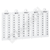PŁYTKI OZNACZNIKÓW SZEROKOŚĆ 6MM 11-20 PIONOWE (X1000) - 039566 - LEGRAND