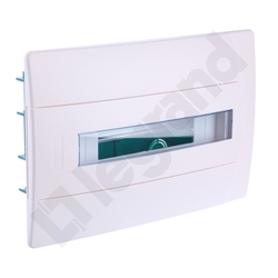 ROZDZIELNIA TWORZYWO 1X12 MODUŁY P/T IP40 LISTWA PRZYŁ N+PE DRZWI BIAŁE PRACTIBOX - 601117 - LEGRAND