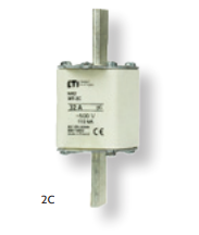 WKŁADKA BEZPIECZNIKOWA 80A WT-2C CHARAKTERYSTYKA GG ZWŁOCZNA - 004114226 - ETI