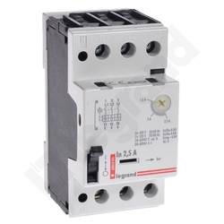 WYŁĄCZNIK SILNIKOWY ZAKRES 1.6-2.5A AC3 3 BIEGUNY WYZWALANIE TERMOMAG. M250 - 606806 - LEGRAND