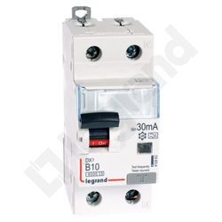 WYŁĄCZNIK RÓŻNICOWY Z CZŁONEM NADPRĄDOWYM B 10A/30MA 2 POLOWY TYP A CHARAKTERYSTYKA B P312 - 410963 - LEGRAND
