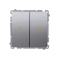 PRZYCISK ŻALUZJOWY (MODUŁ) STAL INOX SIMON BASIC - BMZ1.01/21 - KONTAKT SIMON