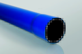 RURA OSŁONOWA GŁADKA FI 75 NIEBIESKA Z KIELICHEM GR.4,5 (6M) RHDPEP-M SRS 75 - 10673 - TTPLAST