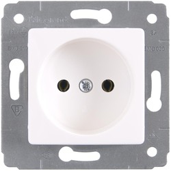 GNIAZDO POJEDYNCZE BEZ UZIEMIENIA 2P 16A BIAŁE CARIVA - 773616 - LEGRAND