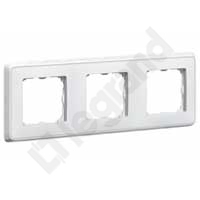 RAMKA POTRÓJNA POZIOM/PION BIAŁA CARIVA - 773653 - LEGRAND