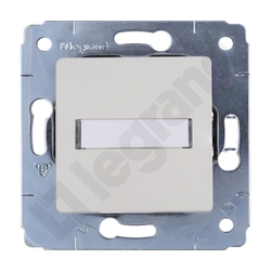 PRZYCISK Z UCHWYTEM ETYKIETY 12V KREM 6A-250V~ CARIVA  - 773712 - LEGRAND