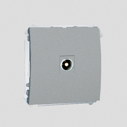GNIAZDO ANTENOWE POJEDYNCZE KOŃCOWE (MODUŁ) ALUMINIUM SIMON CLASSIC - MAK1.01/26 - KONTAKT SIMON
