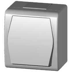 ŁĄCZNIK 1-BIEGUNOWY BIAŁY IP44 HERMES 2  - 1001-00 - ELEKTRO-PLAST NASIELSK