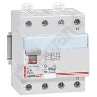 WYŁĄCZNIK RÓŻNICOWY 25A 300MA 4-POLOWY TYP A SERII TX3 P 304 - 411784 - LEGRAND