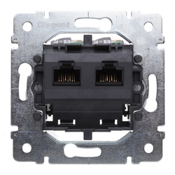 GNIAZDO KOMPUTEROWE PODWÓJNE RJ45 KAT. 6 UTP SISTENA LIFE - 775830 - LEGRAND