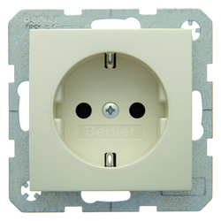 GNIAZDO SCHUKO KREMOWY POŁYSK S.1 - 47438982 - HAGER - BERKER