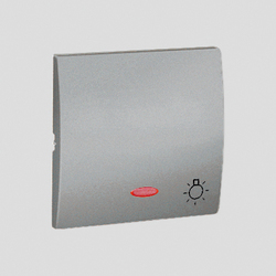 KLAWISZ DO PRZYCISKU ŚWIATŁO Z PODŚWIETLENIEM ALUMINIOWY SIMON CLASSIC - MKS1L/26 - KONTAKT SIMON