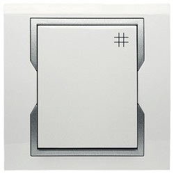 ŁĄCZNIK KRZYŻOWY MODUŁ BIAŁY + SREBRNY QUATTRO - 1115-10 - ELEKTRO-PLAST NASIELSK