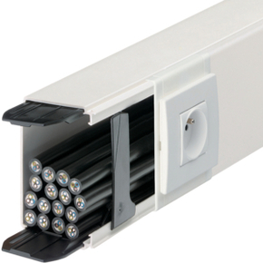 KANAŁ Z ŁĄCZNIKAMI 40X90MM UNIVERS NHC BIAŁY LFF - LFF4009009010 - HAGER - BERKER