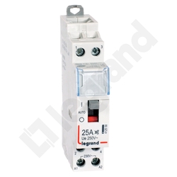 STYCZNIK MODUŁOWY 25A AC1 2 BIEGUNY 2NO STEROWANIE 230V AC CICHY SM425S - 412558 - LEGRAND