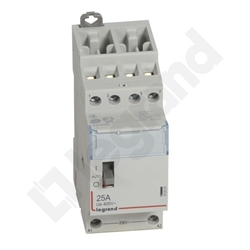STYCZNIK MODUŁOWY 25A AC1 4 BIEGUNY 4NO STEROWANIE 230V AC SM425 - 412551 - LEGRAND