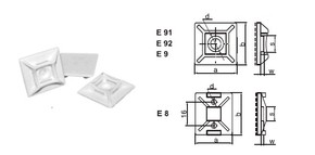 ELEMENT MOCUJĄCY DO OPASEK KABLOWYCH E 92 SR /100 SZT./ - TOM9W2 - RADPOL